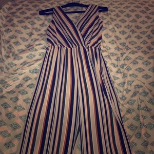 Striped jumpsuit